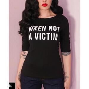 NWT Vixen T-Shirt Vixen Not a Victim
